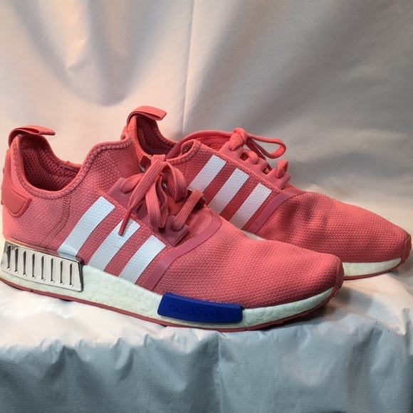Adidas NMD R1 Hazy Rose and Blue Women’s Sneakers Size 11 Like-NEW - Picture 1 of 8